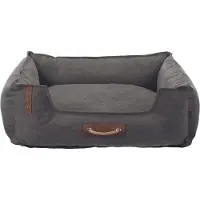 OEM Zacht hondenbed, Scandinavisch design, donkergrijs, 80x60 cm