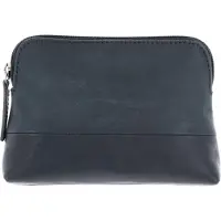 Leonhard heyden Leren toilettas Hamburg Kosmetiktasche 7089 Marineblau donkerblauw