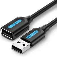 Vention Verlengkabel USB Vention CBIBH Zwart 2 m (1 Stuks)