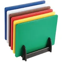 Caterchef - Set snijplanken - Inclusief rek - 6 stuks - HACCP