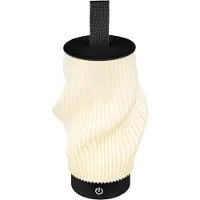 Briloner Tubi - Tafellamp oplaadbaar - dimbaar - warm wit licht - Ø14x28cm
