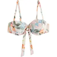 Next Bikinitop hemelsblauw / donkergroen / lichtoranje / rosa