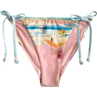 Next Bikinibroek azuur / lichtgeel / oranje / zalm roze