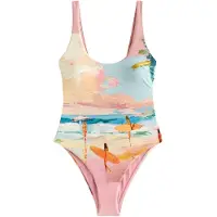 Next - Dames - Badpak met laag uitgesneden hals - Blauw