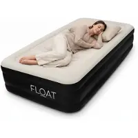 Float Eenpersoons luchtbed met ingebouwde elektrische pomp - 190x97x38 cm - Zelfopblazend 1 persoons luchtmatras - Logeerbed Twin - NimbusRest