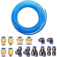 OEM 10 meter pneumatische Polyurethanhydraulische slang met blauwe kunststof coating - 4 mm x 2,5 mm