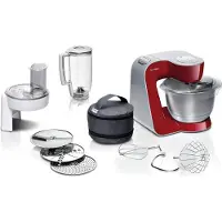 Bosch keukenmachine MUM5 CreationLine MUM58720, roestvrijstalen kom van 3,9 liter, mixer met 1,25 planetaire aandrijving, deeghaak, garde, en mengschaar
