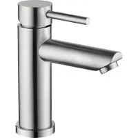 OEM RVS wastafelmengkraan, model 304, gepolijst, nikkelkleur, voor badkamer