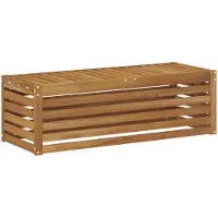 vidaXL Buitenstoel Bank Naturel 115 x 43 x 37 cm Massief Acacia Hout
