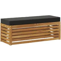 vidaXL Buitenstoelbank Massief Acacia Hout Naturel