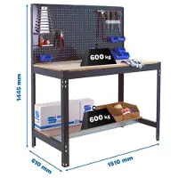Simonwork (bancos De Trabajo) Bt2 Metaalplank 1445x1510x610 Mm
