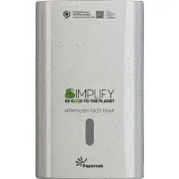 Papernet Simplify Interfolded Toiletpapierdispenser 421334 Wit Hout