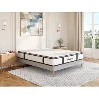 Vente-unique Matras met pocketveren en geïntegreerd dekmatras AMERICAN DREAM van DREAMEA - 160x200 cm