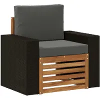 vidaXL Buiten Midden Sofa Massief Acacia Hout Naturel