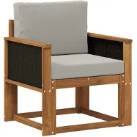 vidaXL Buiten Midden Sofa Massief Acacia Hout Naturel