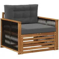 vidaXL Buiten Midden Sofa Naturel