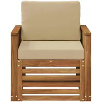 vidaXL Buiten Midden Sofa Naturel