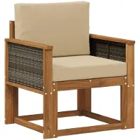 vidaXL Buiten Midden Sofa Massief Acacia Hout Naturel