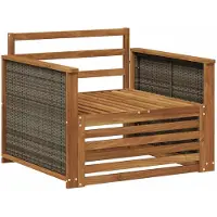 vidaXL Buiten Midden Sofa Massief Acacia Hout Naturel