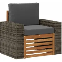 vidaXL Buiten Midden Sofa Naturel