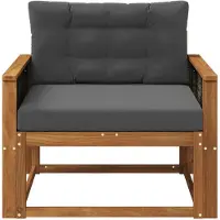 vidaXL Buiten Midden Sofa Naturel