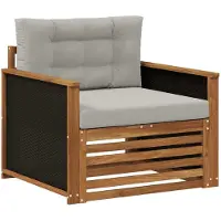 vidaXL Buiten Midden Sofa Naturel