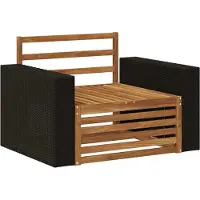 vidaXL Buiten Midden Sofa Naturel