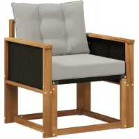 vidaXL Buiten Midden Sofa Massief Acacia Hout Naturel