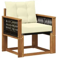vidaXL Buiten Midden Sofa Massief Acaciahout Naturel
