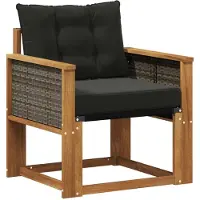 vidaXL Buiten Midden Sofa Massief Acacia Hout Naturel