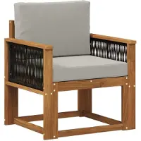vidaXL Buiten Midden Sofa Massief Acacia Hout Naturel