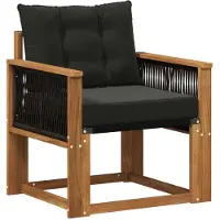 vidaXL Buiten Midden Sofa Massief Acacia Hout Naturel