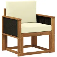 vidaXL Buiten Midden Sofa Massief Acacia Hout Naturel