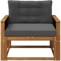 vidaXL Buiten Midden Sofa Massief Acacia Hout Naturel