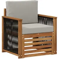 vidaXL Buiten Midden Sofa Naturel
