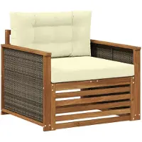 vidaXL Buiten Midden Sofa Massief Acacia Hout Naturel