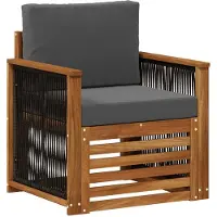 vidaXL Buiten Midden Sofa Naturel