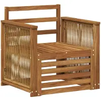 vidaXL Buiten Midden Sofa Naturel