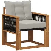 vidaXL Buiten Midden Sofa Massief Acaciahout Naturel