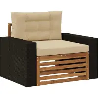vidaXL Buiten Midden Sofa Naturel