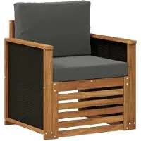 vidaXL Buiten Midden Sofa Naturel