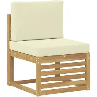 vidaXL Buiten bank set 11 st Wit en crèmekleurig Polyester