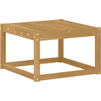 vidaXL Tuin Tafel Massief Acacia Hout Wit 59 x 59 x 37 cm