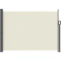 vidaXL Uittrekbaar Zijscherm 140 x 300 cm 100% polyester, ijzer, staal