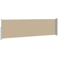 vidaXL Uittrekbaar Zijscherm 140 x 300 cm 100% polyester, ijzer, staal