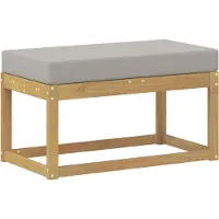 vidaXL Buitenstoel Bank Wit 80 x 43 x 45 cm Massief Acacia Hout