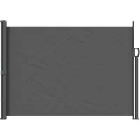vidaXL Uittrekbaar Zijscherm 140 x 300 cm 100% polyester, ijzer, staal