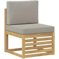 vidaXL Buiten Midden Sofa Massief Acacia Hout Wit