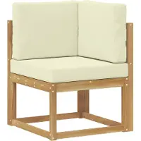 vidaXL Buiten bank set 8 st Wit en crèmekleurig Polyester
