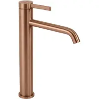 REA - Rivo - Wastafelkraan - Geborsteld Koper High - 15,5X5X28Cm